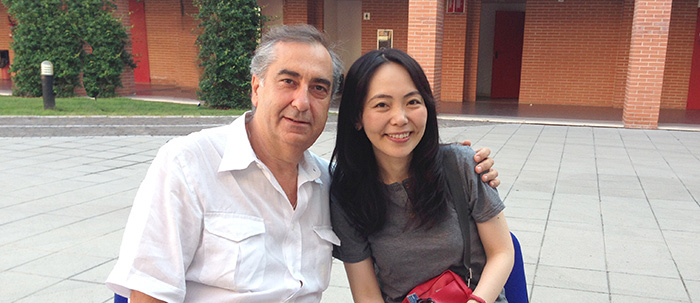 FALAUT CAMPUS 2015 芸術監督のロンバルディ氏と段田尚子さん