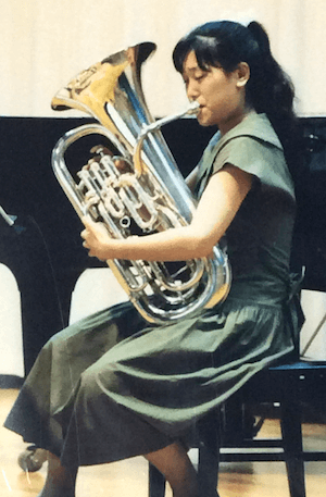 教育実習の時母校でソロ演奏